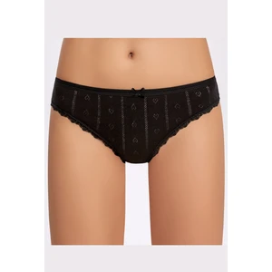 İlke İç Giyim Ilke 273 Jakarlı, Dantelli, Bikini Külot