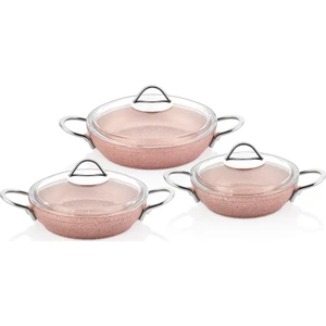 Özkent Granit Sahan Set Rose Çelik Kulp