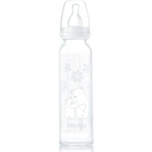 41302 Isıya Dayanıklı Cam Biberon 240 ml - Beyaz