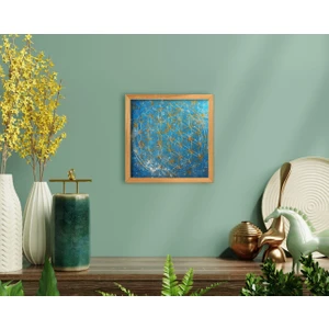 Bk Gift Yaşam Çiçeği El Yapımı Ahşap Çerçeveli Tablo-2