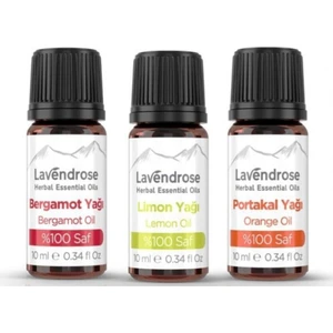 Enerji Seti (10'ar ml %100 Saf Bergamot, Portakal ve Limon Yağı)