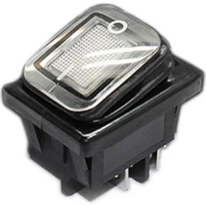 Kcd4 Su Geçirmez 30A Beyaz LED Işıklı On-Off Anahtar 4 Pin