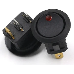 Kcd1 Kırmızı Nokta Işıklı On-Off Anahtar 12V IC132A