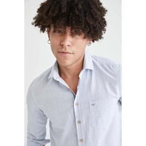 Slim Fit Desenli Uzun Kollu Gömlek J8961AZ21SM