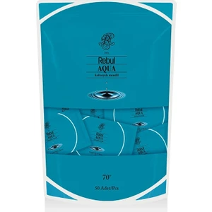 Aqua Kolonyalı Mendil Ferahlatıcı Aromatik Koku 50 Yaprak 70 Derece Alkol İçerir