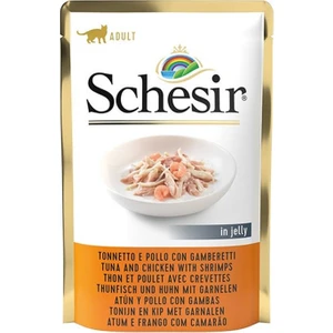 Pouch Ton Balıklı&tavuklu ve Karidesli Jöleli Kedi Yaş Maması 85 gr