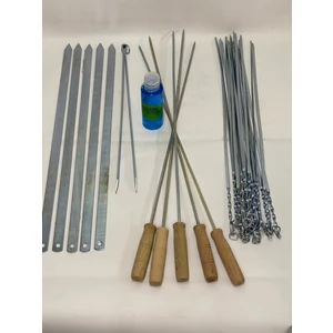 Ceren Mangal 32'li Şiş Set 5'liadana Şiş + 5'li Ağaç Saplı Şiş + 20'li Ince Şiş + Maşa ve Jel