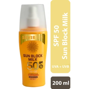 Sun Block Milk Spf 50 Uva+Uvb Vitamin E Plus 200 ml