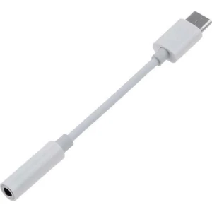 Type-C Için 3.5mm Kulaklık ve Mikrofon Adaptörü Beyaz
