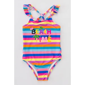 Çok Renkli Kız Çocuk Color Summer Mayo