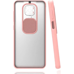 Kilifone - Xiaomi Redmi Note 9 Pro Uyumlu Kılıf Slayt Sürgülü Arkası Buzlu Lensi Kapak