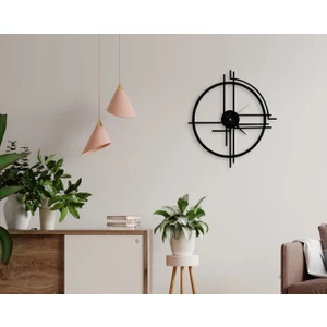 Bk Gift Dekoratif 45CM Ahşap Duvar Saati-4