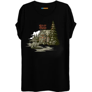 Milo Of Climbing  Kinot Kamp Temalı Baskılı T-Shirt - B