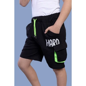 Toontoy Kids Kids  Erkek Çocuk Beli Ayarlanabilir Cep Detaylı Baskılı Şort