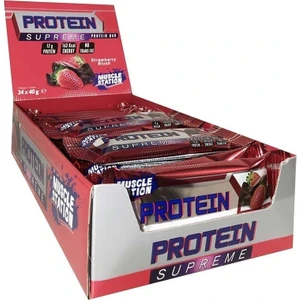 Muscle Statıon Supreme Protein Bar Çikolata Çilek 40 gr 24 Adet