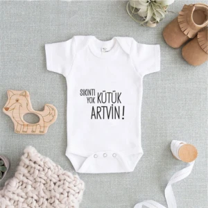 Baskılı Beyaz Zıbın