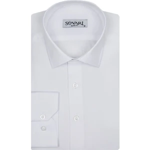 Slim Fit Armür Desenli Erkek Gömlek