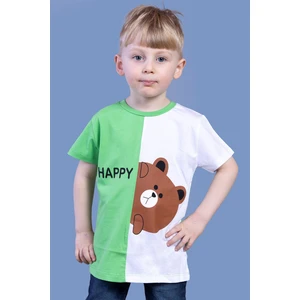 Toontoy Kids Toontoy Erkek Çocuk Iki Renkli Ayıcık Baskılı Tişört