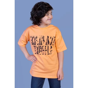 Toontoy Kids Toontoy Erkek Çocuk Yazı Baskılı Tişört