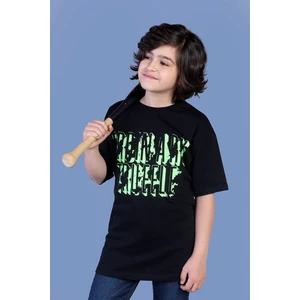 Toontoy Kids Toontoy Erkek Çocuk Yazı Baskılı Tişört