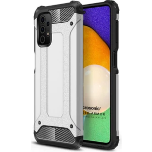 Samsung Galaxy A72 Kılıf Rugged Armor Gümüş