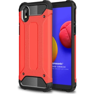 Samsung Galaxy A01 Core Kılıf Rugged Armor Kırmızı