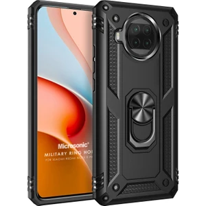 Xiaomi Redmi Note 9 Pro 5g Kılıf Military Ring Holder Siyah