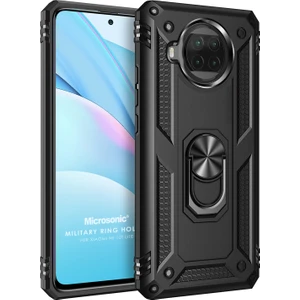 Xiaomi Mi 10T Lite Kılıf Military Ring Holder Siyah