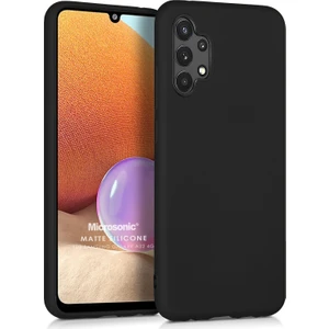 Matte Silicone Samsung Galaxy A32 4g Kılıf Siyah