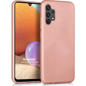 Matte Silicone Samsung Galaxy A32 4g Kılıf Rose Gold