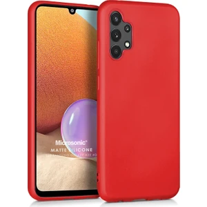Matte Silicone Samsung Galaxy A32 4g Kılıf Kırmızı