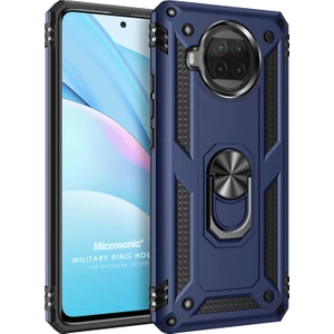 Xiaomi Mi 10T Lite Kılıf Military Ring Holder Lacivert
