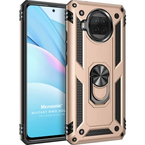 Xiaomi Mi 10T Lite Kılıf Military Ring Holder Gold