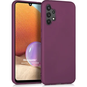 Matte Silicone Samsung Galaxy A32 4g Kılıf Mor