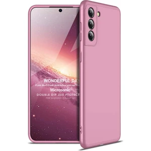 Samsung Galaxy S21 Kılıf Double Dip 360 Protective Rose Gold