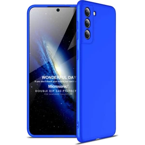 Samsung Galaxy S21 Kılıf Double Dip 360 Protective Mavi