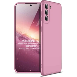 Samsung Galaxy S21 Plus Kılıf Double Dip 360 Protective Rose Gold