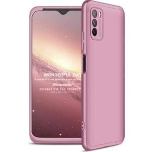 Xiaomi Poco M3 Kılıf Double Dip 360 Protective Rose Gold