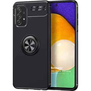 Samsung Galaxy A72 Kılıf Kickstand Ring Holder Siyah