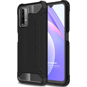 Xiaomi Redmi Note 9 4g Kılıf Rugged Armor Siyah