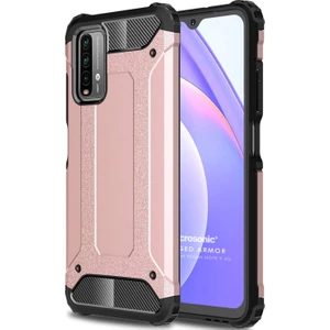 Xiaomi Redmi Note 9 4g Kılıf Rugged Armor Rose Gold