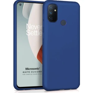 Matte Silicone Oneplus Nord N100 Kılıf Lacivert