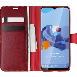 Reeder P13 Blue Max 2020 Kılıf Delux Leather Wallet Kırmızı