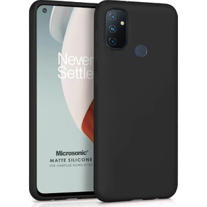Matte Silicone Oneplus Nord N100 Kılıf Siyah