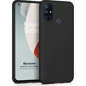 Matte Silicone Oneplus Nord N10 5g Kılıf Siyah