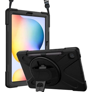 Samsung Galaxy Tab S6 Lite 10.4" P610 Kılıf Heavy Defender Siyah