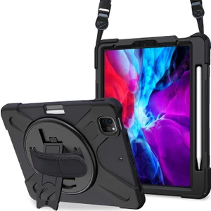 Apple iPad Pro 11'' 2020 2.nesil Kılıf (A2228-A2068-A2230) Heavy Defender Siyah