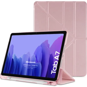 Samsung Galaxy Tab A7 10.4" T500 Kılıf Origami Pencil Rose Gold