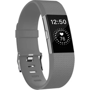 Fitbit Charge 2 Kordon, Silicone Sport Band Gri