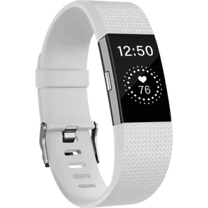 Fitbit Charge 2 Kordon, Silicone Sport Band Beyaz